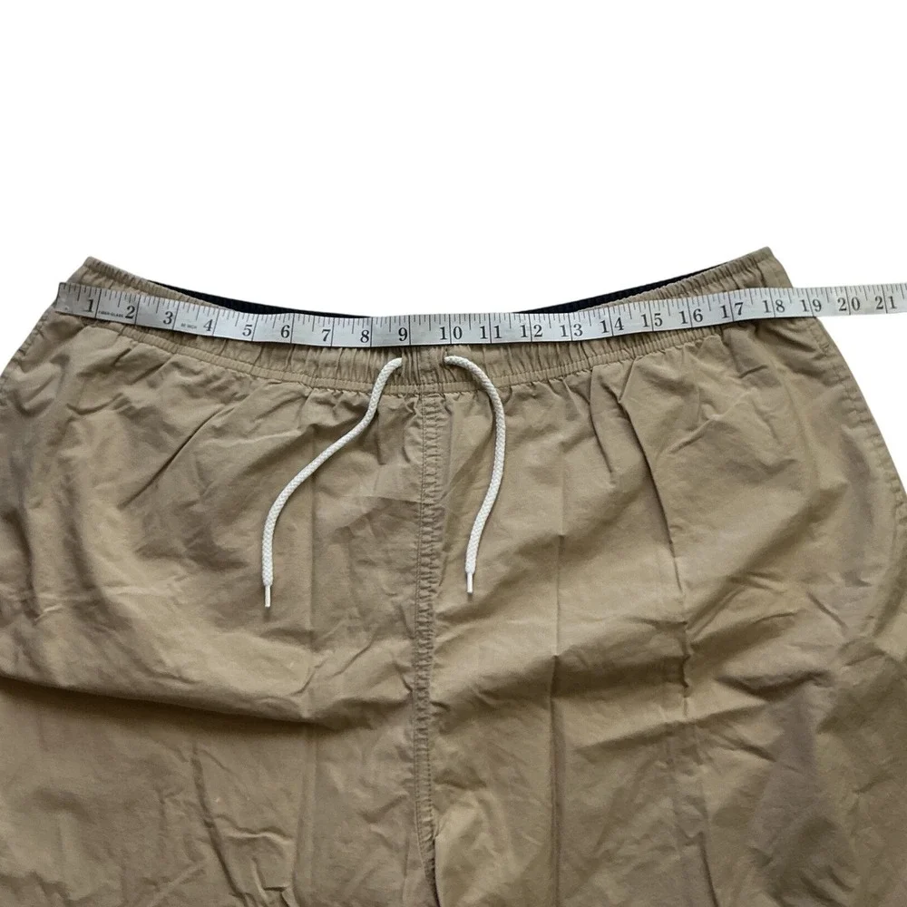 Polo Sport Ralph Lauren Mens XL Tan Khaki Swim Trunks Mesh Lined Pony Shorts